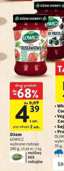 Intermarche Dżem truskawkowy łowicz oferta