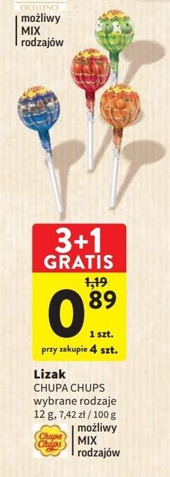 Intermarche Lizak apple chupa chups fruit oferta