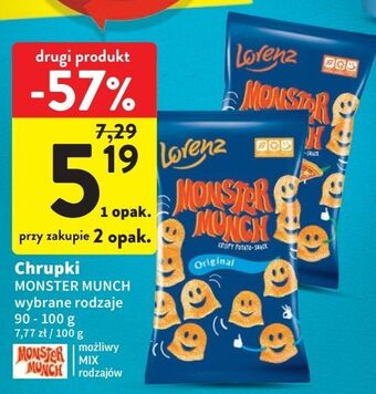 Intermarche Chrupki pizza lorenz monster munch oferta