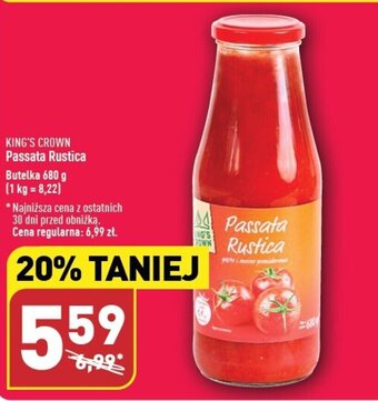 ALDI King's Crown Passata Rustica 680g oferta
