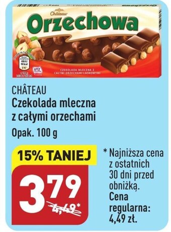 ALDI Czekolada chateau oferta