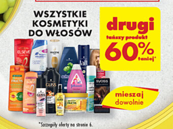 Biedronka Wszystkie kosmetyki do włosów oferta