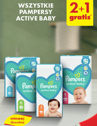 Biedronka Wszystkie Pampersy Active Baby oferta