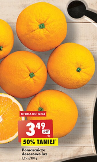 Biedronka Pomarańcze deserowe luz 1kg oferta