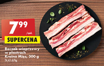 Biedronka Kraina Mięs Boczek wieprzowy w plastrach 300g oferta