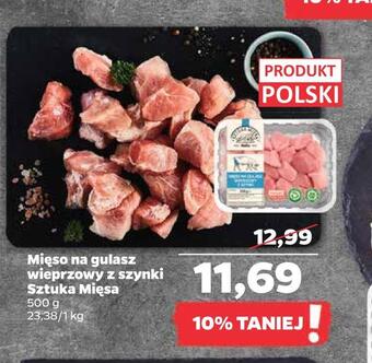 Netto Mięso na gulasz wieprzowy z szynki sztuka mięsa oferta