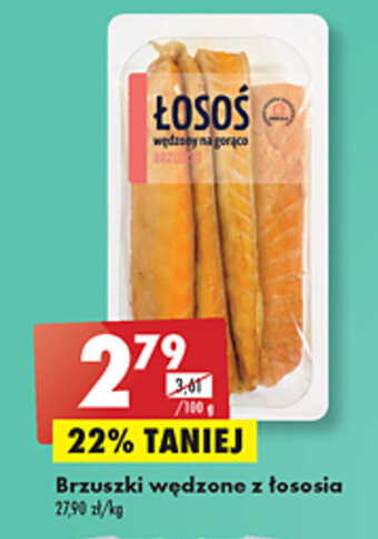 Biedronka Brzuszki wędzone z łososia 100g oferta