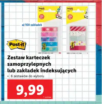 Lidl Zestaw karteczek samoprzylepnych lub zakładek indeksujących oferta