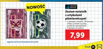 Lidl Zestaw notatników z artykułami piśmienniczymi oferta