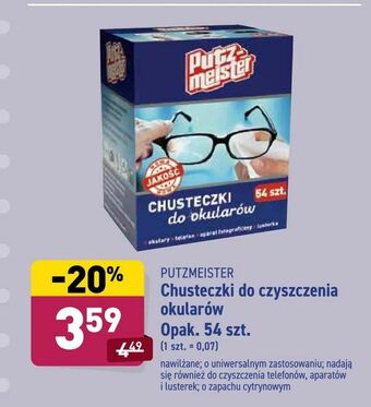 ALDI Chusteczki do czyszczenia okularów oferta
