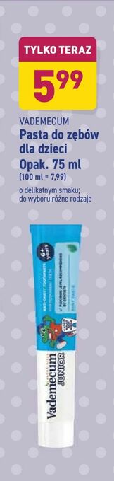 ALDI Pasta do zębów dla dzieci oferta