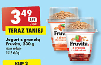 Biedronka Fruvita Jogurt z granolą 230g oferta