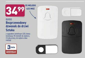 ALDI Bezprzewodowy dzwonek do drzwi Sztuka oferta