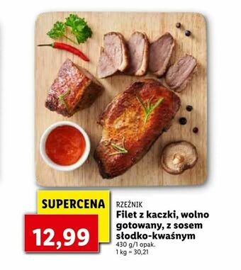 Lidl Filet z kaczki, wolno gotowany, z sosem słodko-kwaśnym oferta