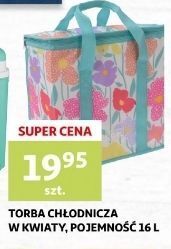 Auchan Torba chłodząca w kwiaty 16 l oferta