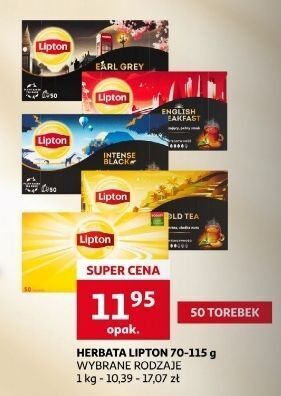 Auchan Herbata lipton yellow label tea oferta