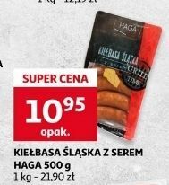 Auchan Kiełbasa śląska z serem haga oferta