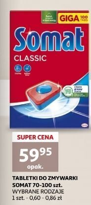 Auchan Tabletki do zmywarek somat classic oferta