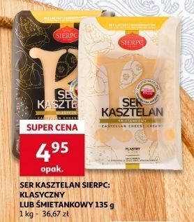 Auchan Ser kasztelan śmietankowy sierpc oferta