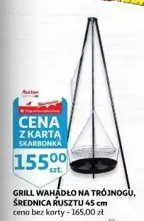 Auchan Grill wahadłowy na trójnogu 45 cm oferta