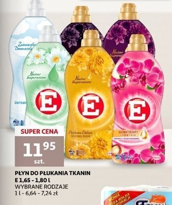 Auchan Płyn do płukania orchidea i olejek makadamia e aromatherapy oferta