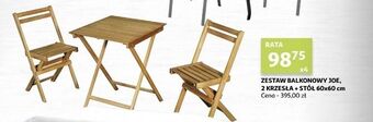 Auchan Zestaw mebli balkonowych joe oferta