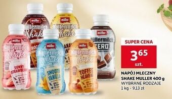 Auchan Napój mleczny chocolate cookies & cream geschmack mullermilch shake oferta