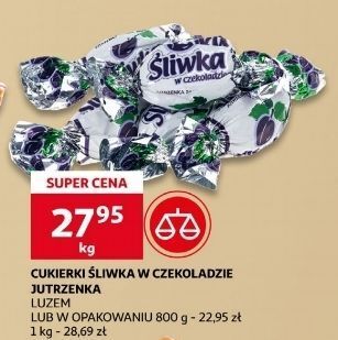 Auchan Śliwki w czekoladzie jutrzenka oferta