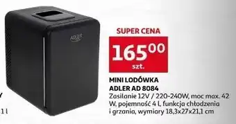 Auchan Lodówka mini ad 8084 adler oferta