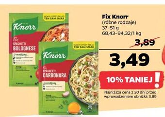 Netto Spaghetti bolognese knorr fix oferta