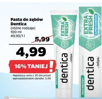 Netto Pasta do zębów extra fresh dentica oferta