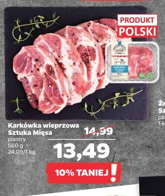 Netto Karkówka wieprzowa plastry sztuka mięsa oferta