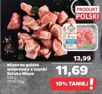 Netto Mięso na gulasz wieprzowy z szynki sztuka mięsa netto oferta