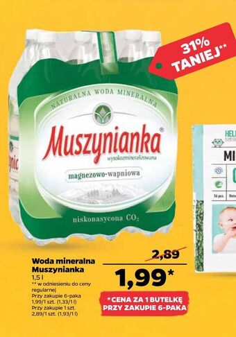 Woda niegazowana muszynianka