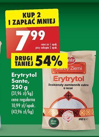 Biedronka Erytrytol sante skarby ziemi oferta