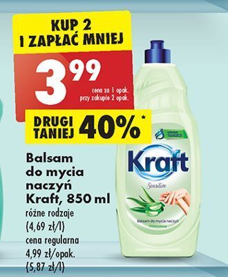 Biedronka Płyn do mycia naczyń aleosowy kraft oferta