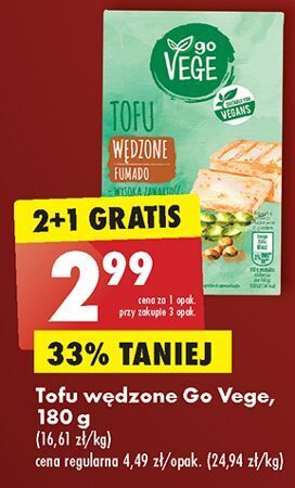 Biedronka Tofu wędzone govege oferta