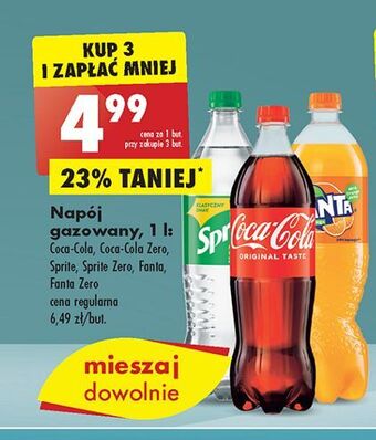 Biedronka Napój pomarańczowy fanta zero oferta