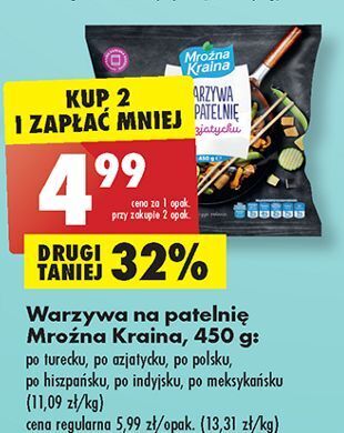 Biedronka Warzywa na patelnię po azjatycku z mieszanką przypraw mroźna kraina oferta
