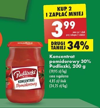 Biedronka Koncentrat pomidorowy 30 % pudliszki oferta