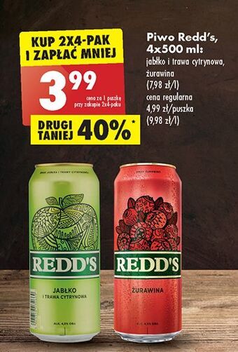 Biedronka Piwo redd's apple oferta