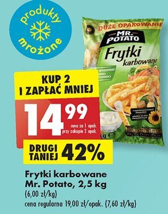 Biedronka Frytki karbowane mr. potato oferta