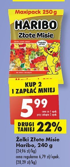 Żelki haribo złote misie