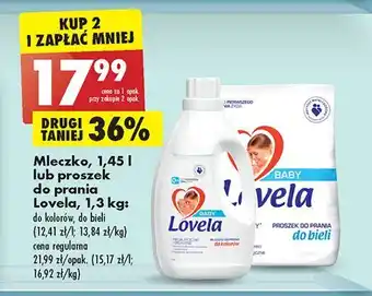 Biedronka Mleczko do prania kolorów lovela oferta