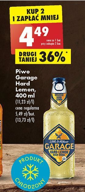 Biedronka Piwo garage hard lemonade oferta