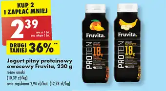 Biedronka Fruvita Jogurt proteinowy owocowy 230g oferta