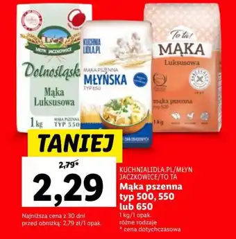 Lidl Mąka pszenna typ 500,550,650 oferta