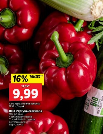 Lidl BIO Papryka czerwona 400 g oferta