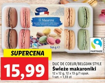 Lidl Duc de coeur Świeże makaroniki 12 x 12 g oferta