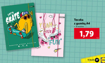 Lidl Teczka z gumką A4 oferta